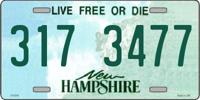 NH license plate 3173477