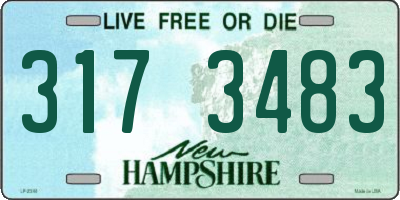 NH license plate 3173483