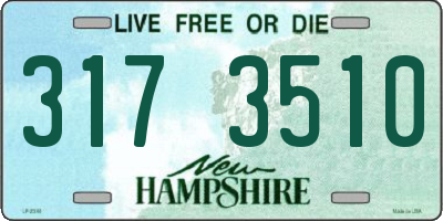 NH license plate 3173510