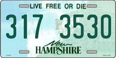 NH license plate 3173530
