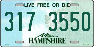 NH license plate 3173550