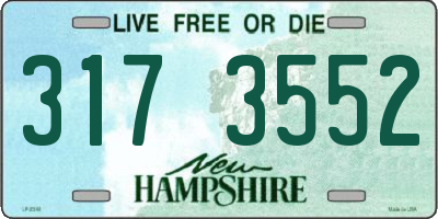 NH license plate 3173552