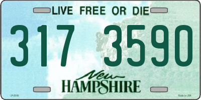 NH license plate 3173590