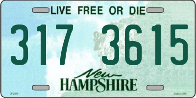 NH license plate 3173615