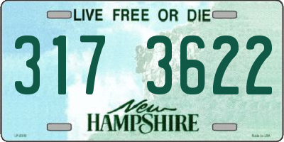 NH license plate 3173622
