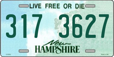 NH license plate 3173627