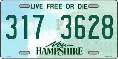 NH license plate 3173628