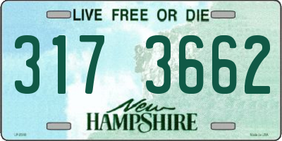 NH license plate 3173662