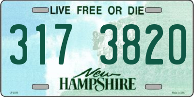 NH license plate 3173820