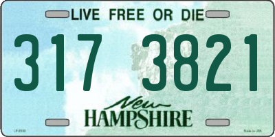 NH license plate 3173821