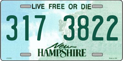 NH license plate 3173822