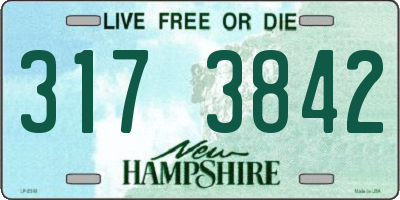NH license plate 3173842
