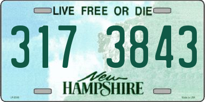 NH license plate 3173843