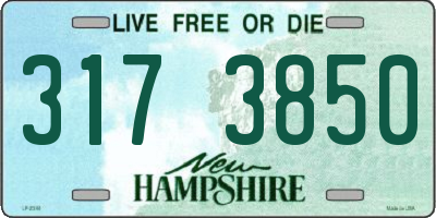 NH license plate 3173850