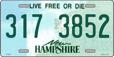 NH license plate 3173852