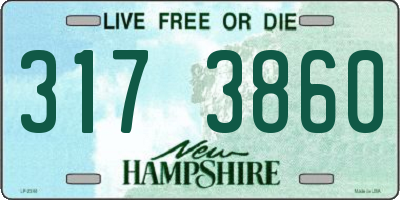 NH license plate 3173860