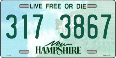 NH license plate 3173867