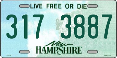 NH license plate 3173887