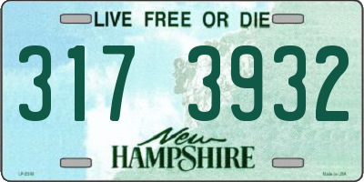 NH license plate 3173932
