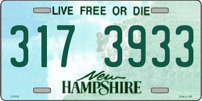 NH license plate 3173933