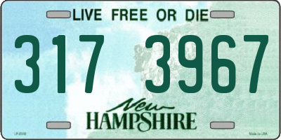 NH license plate 3173967