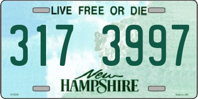 NH license plate 3173997