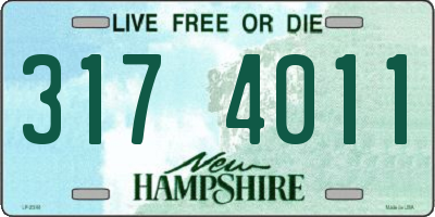 NH license plate 3174011