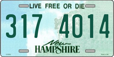 NH license plate 3174014
