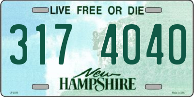 NH license plate 3174040