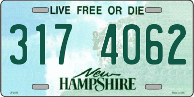 NH license plate 3174062