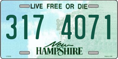 NH license plate 3174071
