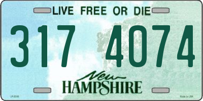 NH license plate 3174074