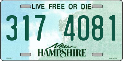 NH license plate 3174081
