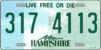 NH license plate 3174113