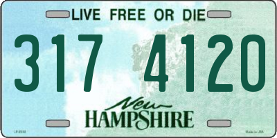 NH license plate 3174120