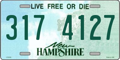 NH license plate 3174127