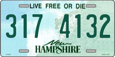 NH license plate 3174132