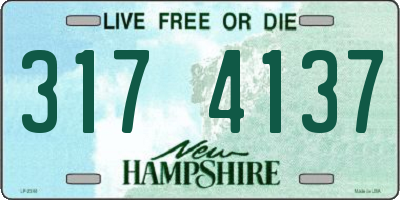 NH license plate 3174137