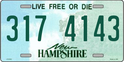 NH license plate 3174143