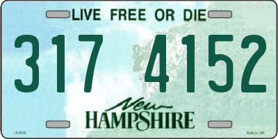 NH license plate 3174152
