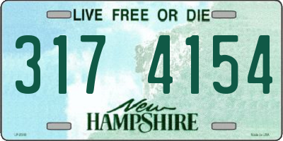 NH license plate 3174154