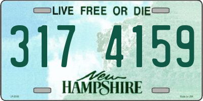 NH license plate 3174159
