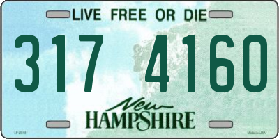 NH license plate 3174160