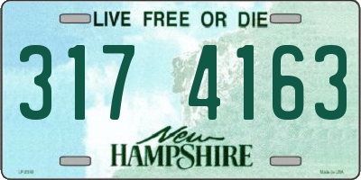NH license plate 3174163