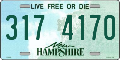 NH license plate 3174170
