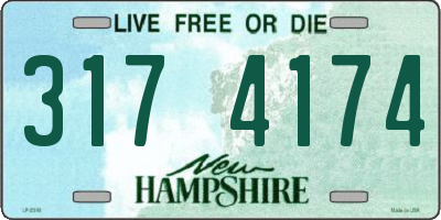 NH license plate 3174174