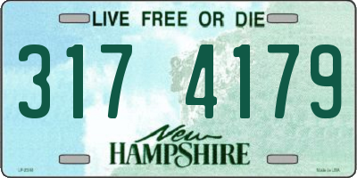 NH license plate 3174179