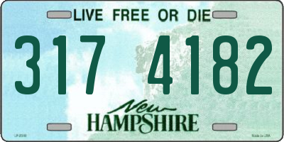 NH license plate 3174182