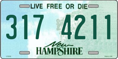 NH license plate 3174211