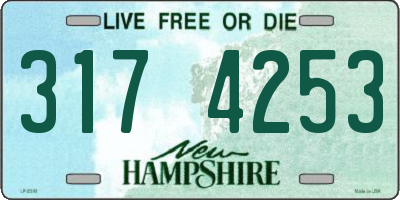 NH license plate 3174253